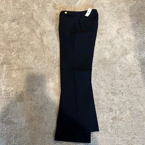 Navy Blue Golden Button Pants with Tag